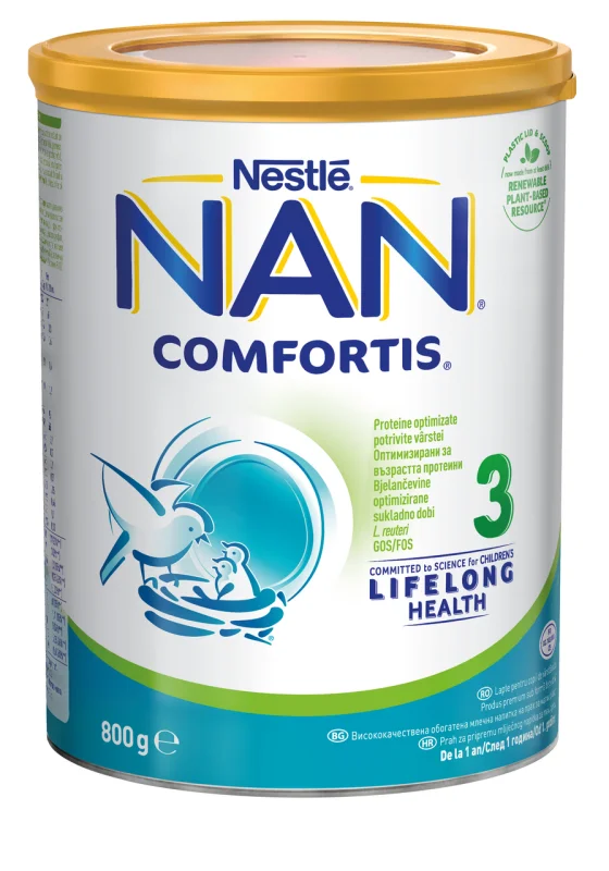 NAN Адаптирано мляко Comfor 3 800г - NAN
