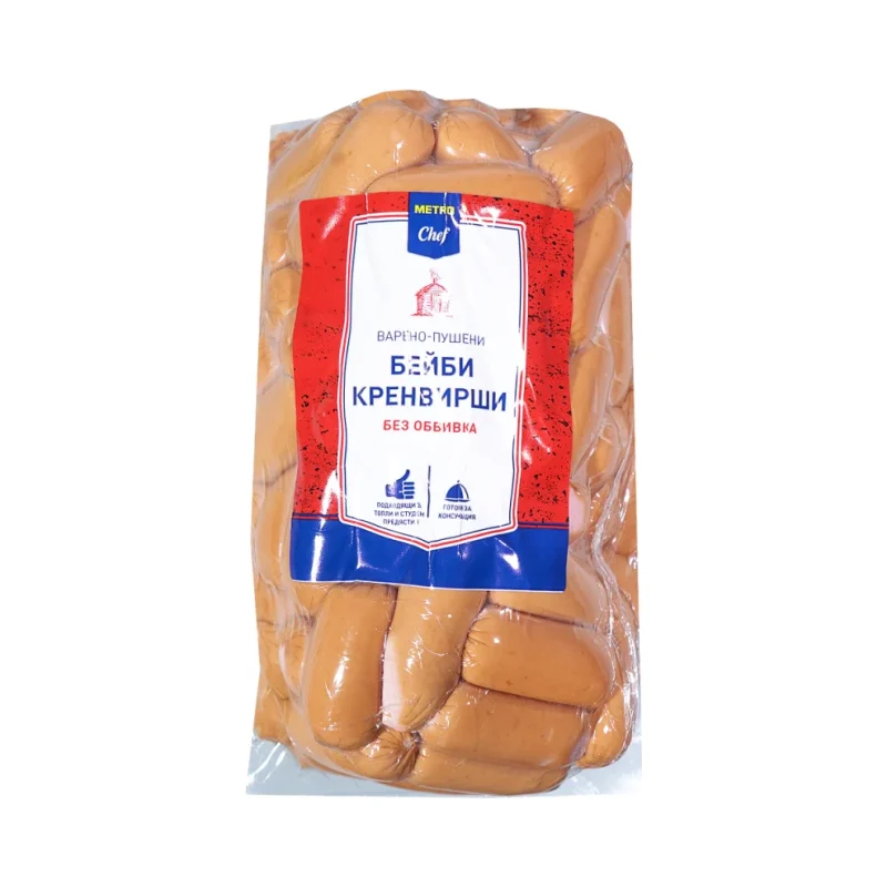 METRO Chef Варено-Пушени бейби кренвирши 1кг - METRO Chef