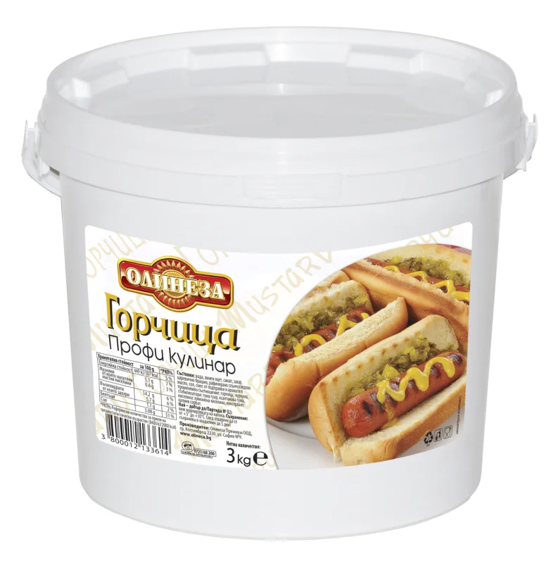 ОЛИНЕЗА Горчица профи кулинар 3кг - ОЛИНЕЗА