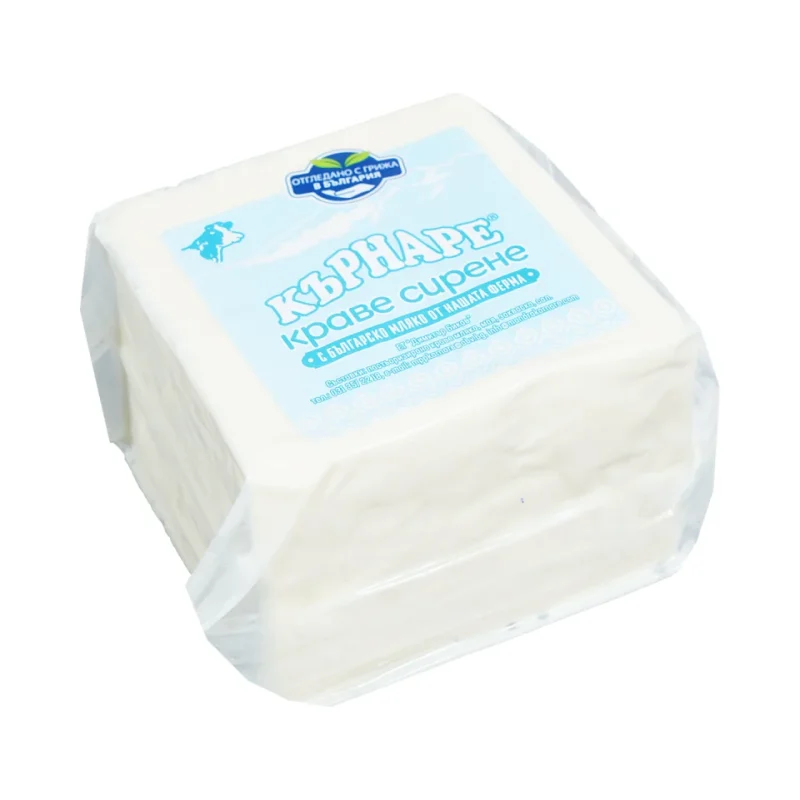 КЪРНАРЕ ОТГЛЕДАНО С ГРИЖА В БЪЛГАРИЯ Сирене краве 800г - КЪРНАРЕ