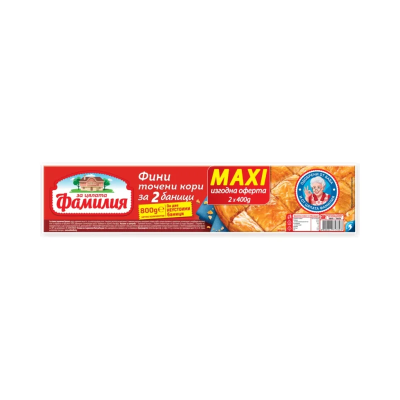 БЕЛЛА ФАМИЛИЯ Кори точени макси ( 2 х 400 г) 800 г - БЕЛЛА