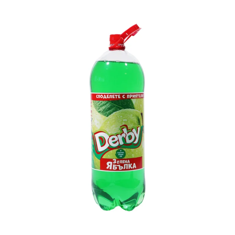 Derby Газирана безалкохолна напитка Ябълка 4 бр x 3 л - DERBY