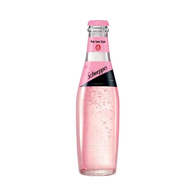 Schweppes TONIC Газирана напитка пинк тоник RGB 24 бр x 250 мл - Schweppes