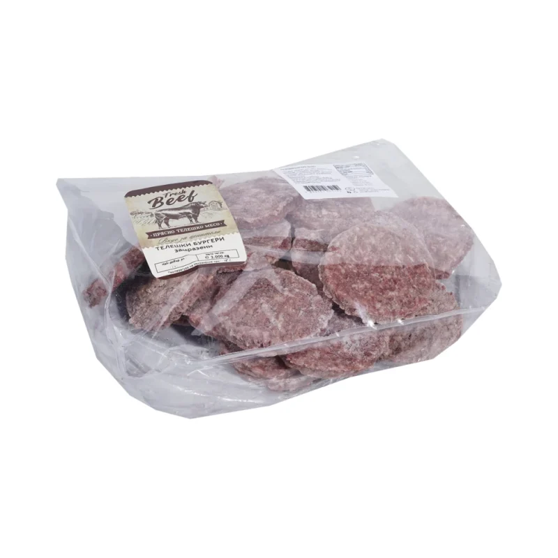 Телешки бургер ( 20 х 100 г ) 2 кг - NO BRAND