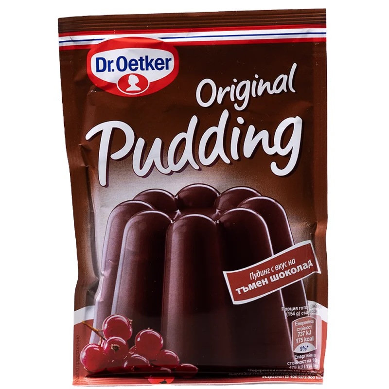 Dr.Oetker Пудинг тъмен шоколад 5 x 50 г - Dr.Oetker
