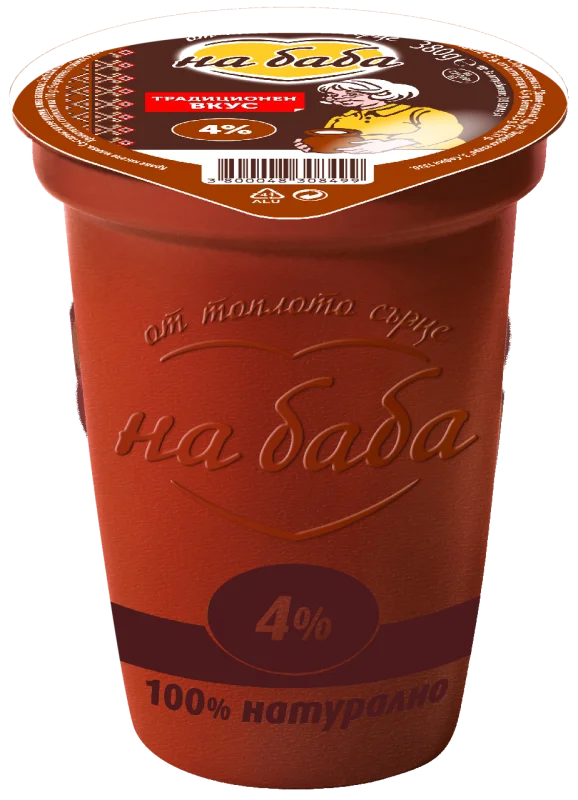 НА БАБА Кисело мляко 4% 380г