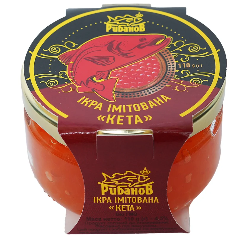 РИБАНОВ Пастьоризиран рибен продукт кета 110г - РИБАНОВ