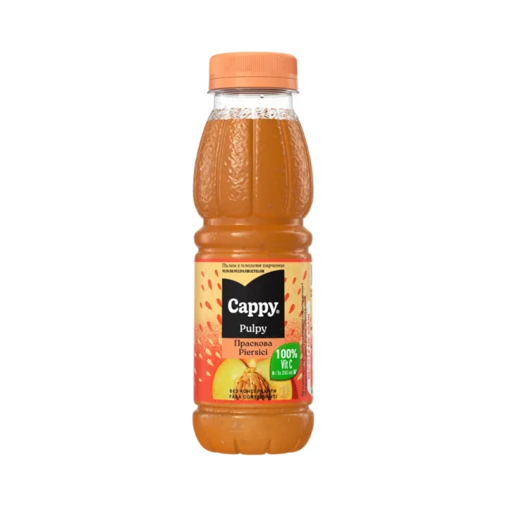 Cappy PULPY Плодова напитка пълпи праскова 330мл