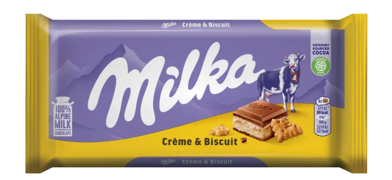 Milka Шоколад крем бисквита 100г - Milka