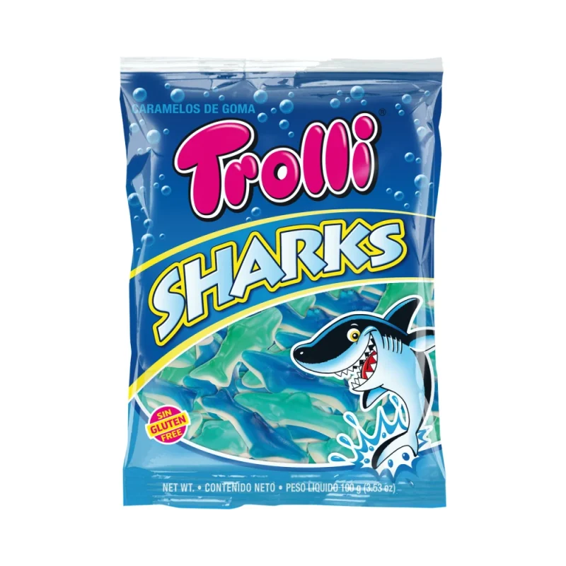 Trolli Желирани бонбони акули 100г