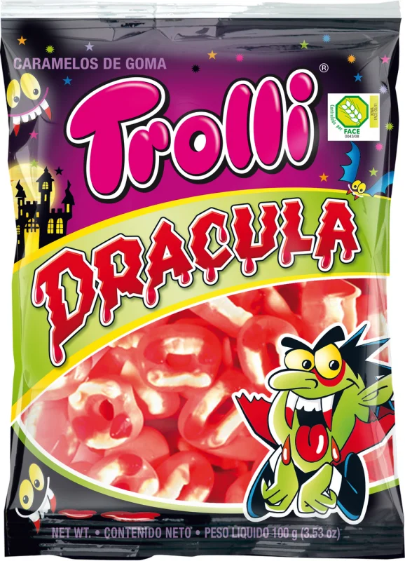 Trolli Желирани бонбони дракула 100г - Trolli