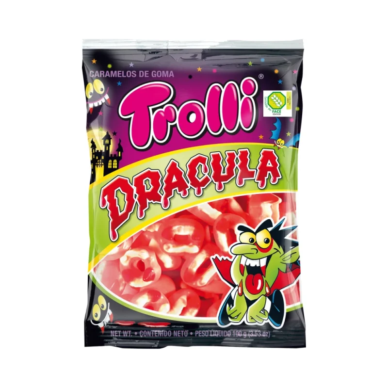 Trolli Желирани бонбони дракула 100г