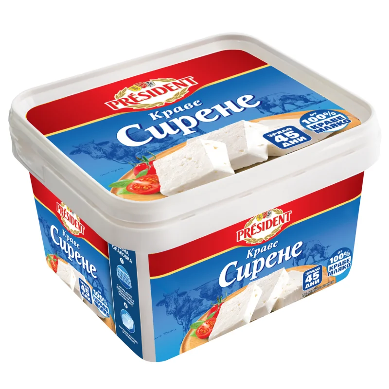 PRESIDENT Краве сирене 770г - PRESIDENT