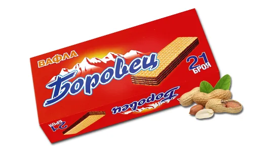 БОРОВЕЦ Вафла с фъстъчен крем 480г - БОРОВЕЦ