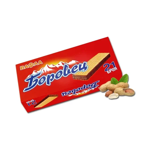 БОРОВЕЦ Вафла с фъстъчен крем 480г - Боровец