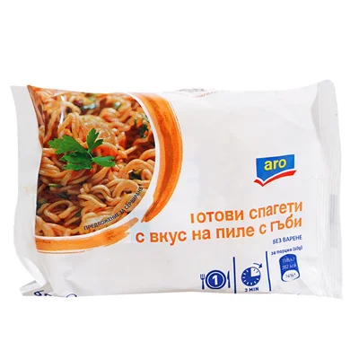 Aro Инстантни спагети с пиле и гъби 60г - aro