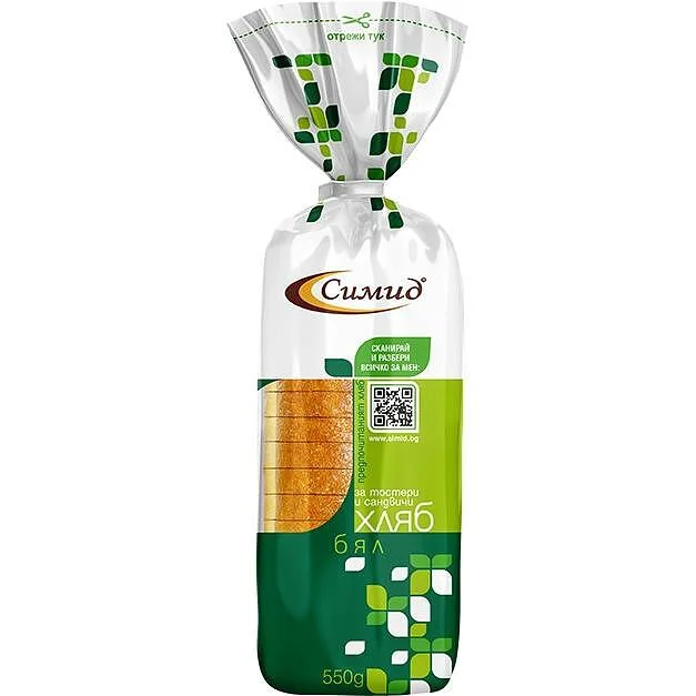 СИМИД Хляб бял тостер 550г