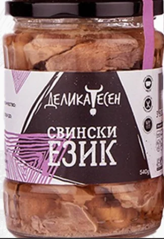 ДЕЛИКАТЕСЕН Свински език в буркан 540г