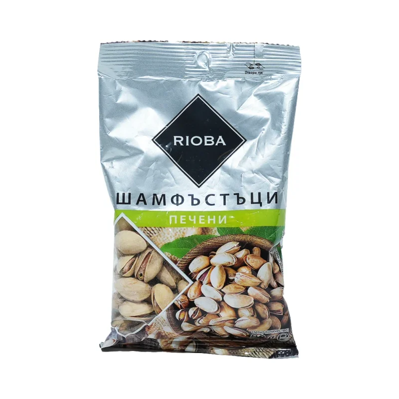 RIOBA Печен Шам Фъстък 80г - RIOBA