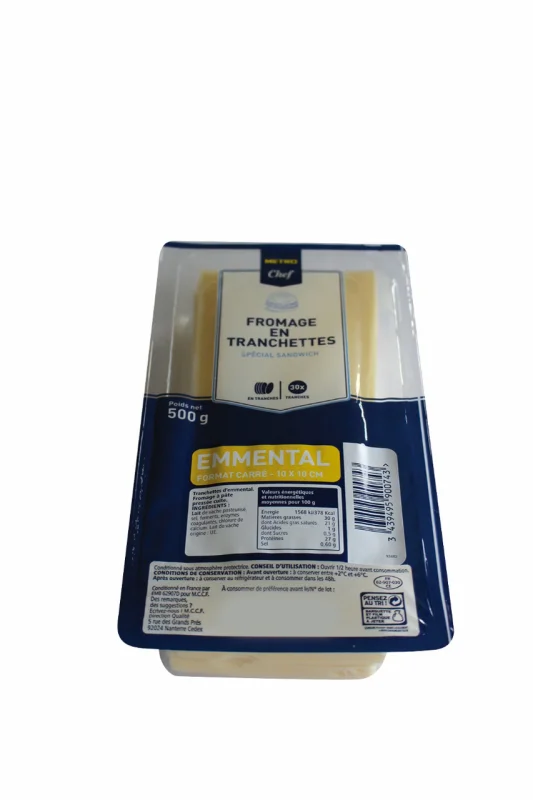 METRO Chef Ементал слайс 10х10см 500г - METRO Chef