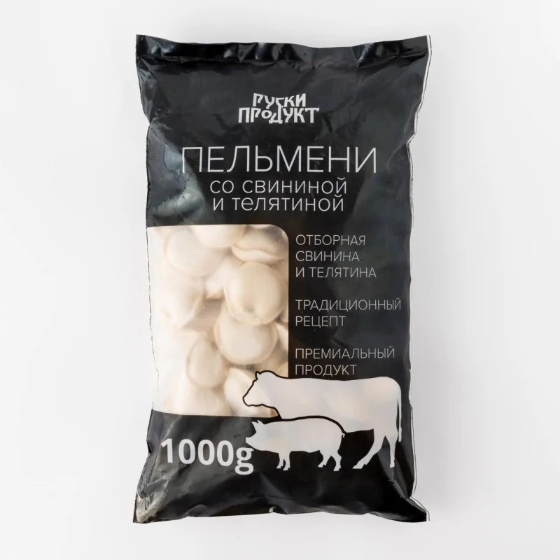 РУСКИ ПРОДУКТ Пелмени със свинско и телешко месо 1 кг