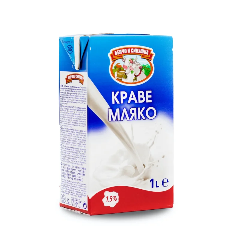 БЕЛЧО И СИВУШКА Прясно мляко 1,5% UHT 1л