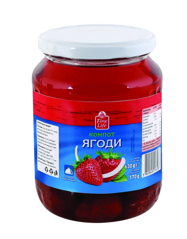 Fine Life Компот от ягоди 630г - Fine Life