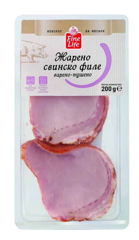 Fine Life Свинско филе жарено слайс 200г - Fine Life