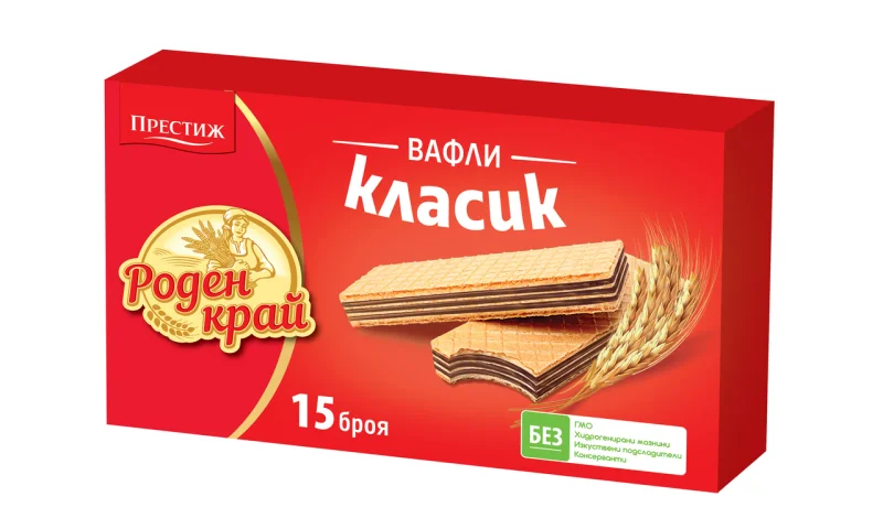 РОДЕН КРАЙ Вафли нетунквани 375 г