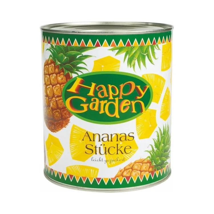 Happy Garden Ананас на шайби 830г