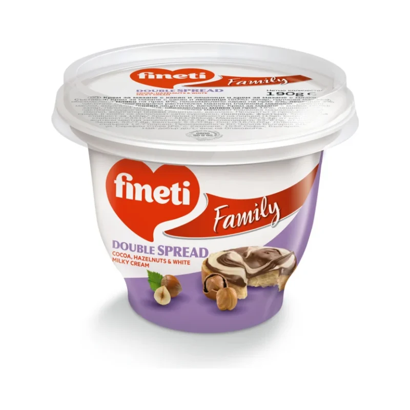 Fineti какаов крем двуцветен 190г - Fineti