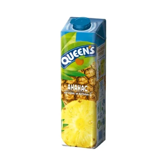 QUEEN'S Нектар ананас 50 % кш 6 бр x 1 л / 6000 мл - Queen's