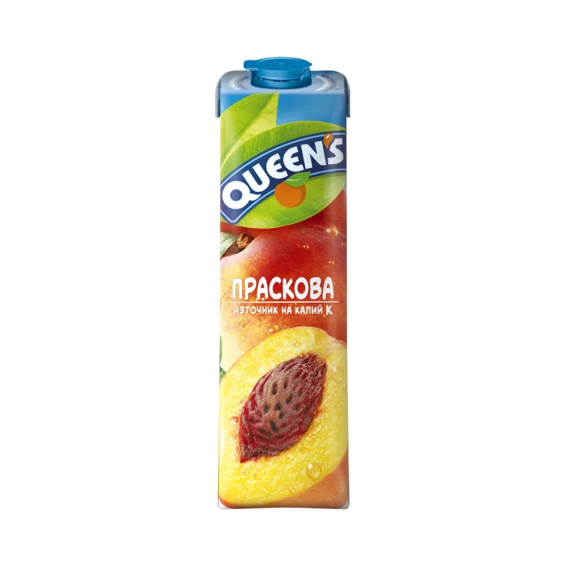 QUEEN'S Нектар праскова 50 % кш 6 бр x 1 л / 6000 мл - Queen's