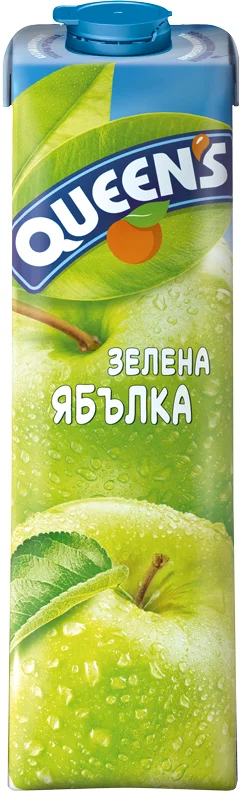 QUEEN'S Сок ябълка 100 % кш 6 бр x 1 л / 6000 мл