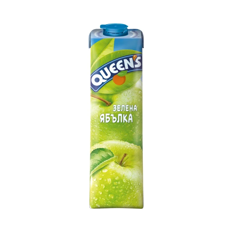 QUEEN'S Сок ябълка 100 % кш 6 бр x 1 л / 6000 мл - Queen's