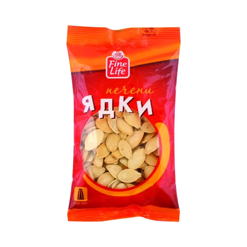 Fine Life Тиквени семки печени небелени 80г - Fine Life