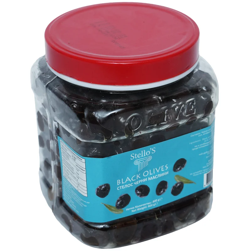 Stello`S Черни маслини Гемлик 800г