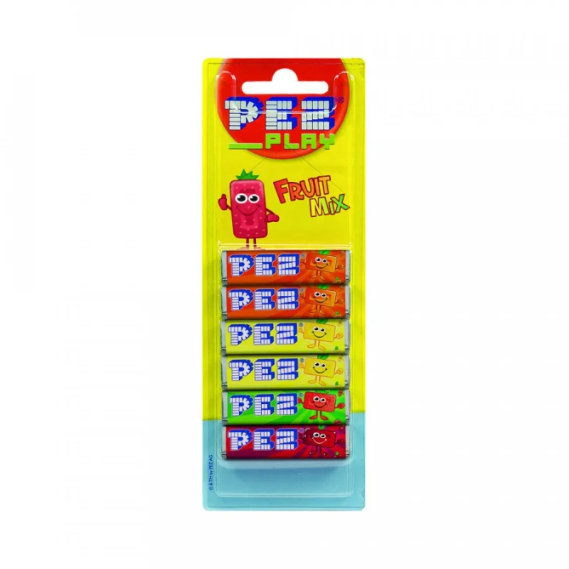 PEZ Бонбони пълнител с плодов аромат 6 бр, 51г - PEZ