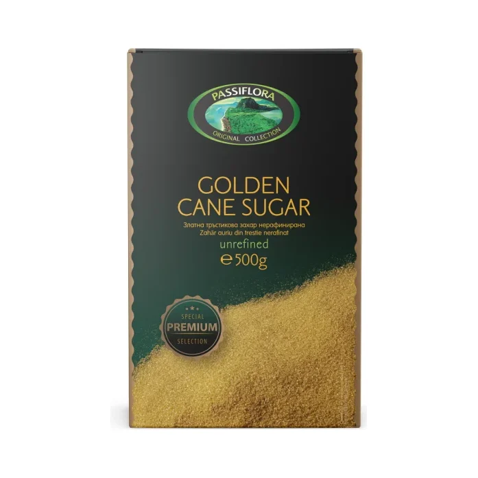 PASSIFLORA Тръстикова захар Gold 500г - Passiflora