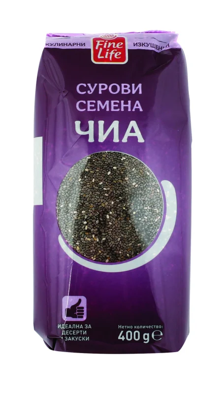 Fine Life Сурови семена чиа 400г - Fine Life