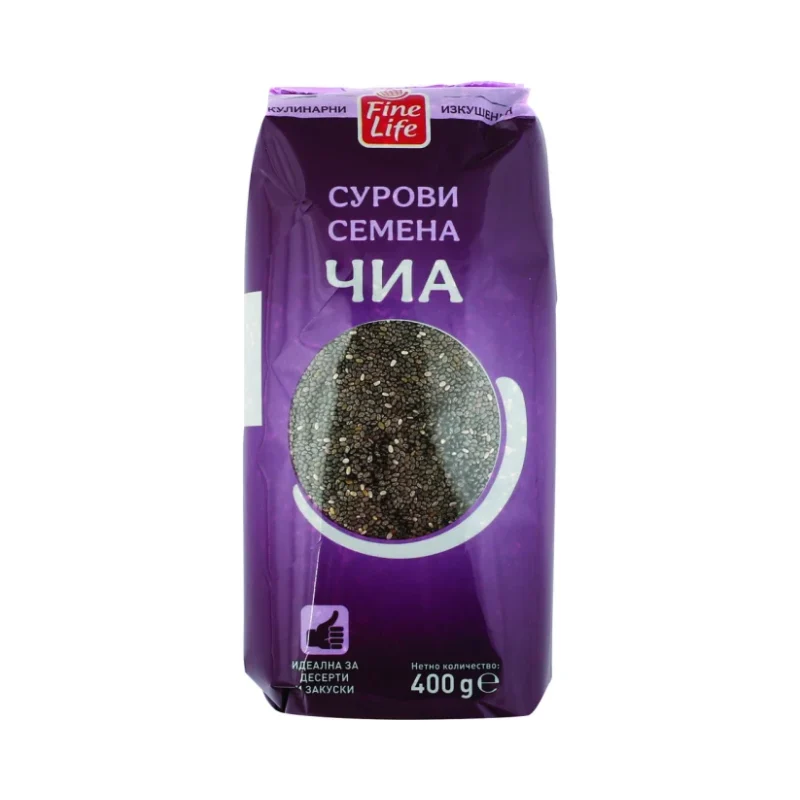 Fine Life Сурови семена чиа 400г - Fine Life