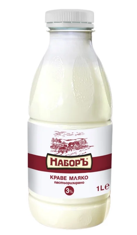 НАБОРЪ Прясно краве мляко 3% 1л - НАБОРЪ