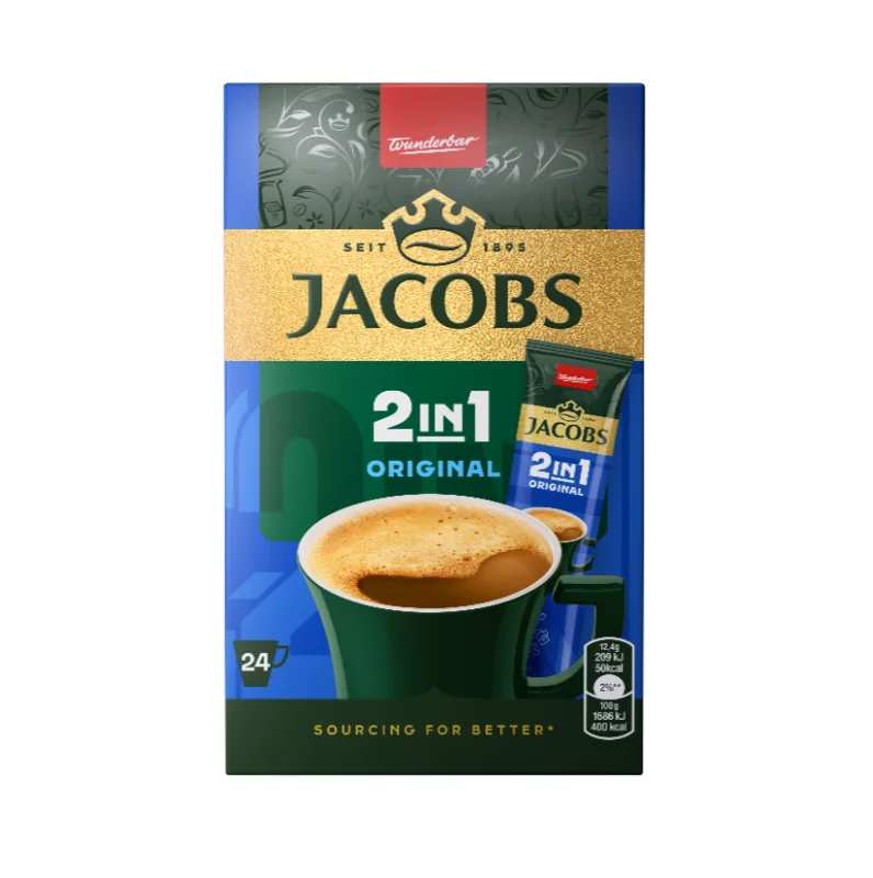 JACOBS 2 в 1 Стик ( 24 х 12,4 г ) 298 г - JACOBS
