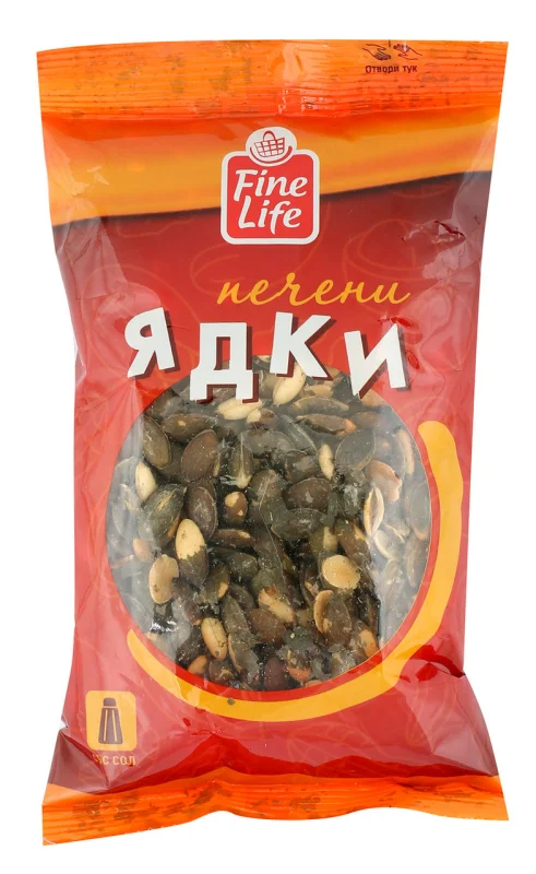 Fine Life Печени тиквени семки белени 200г - Fine Life