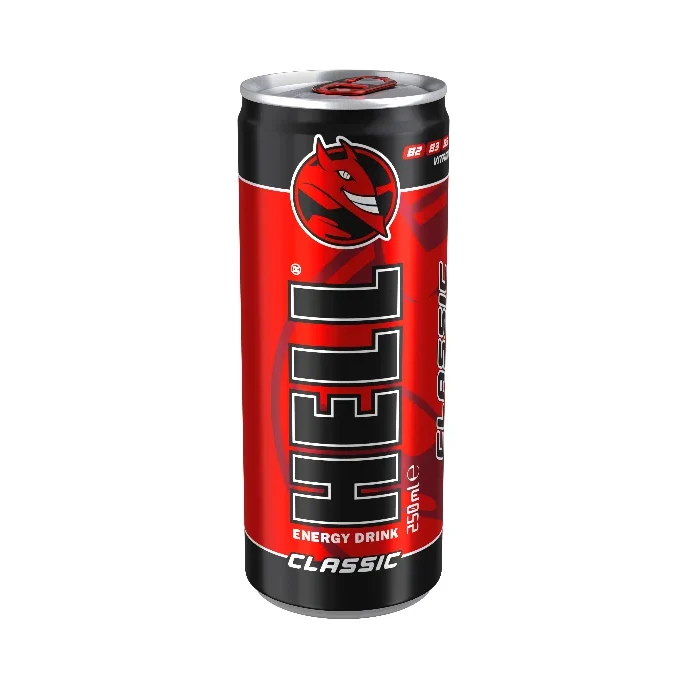 HELL Енергийна напитка Classic 24 бр х 250 мл / 6,000 л - Hell