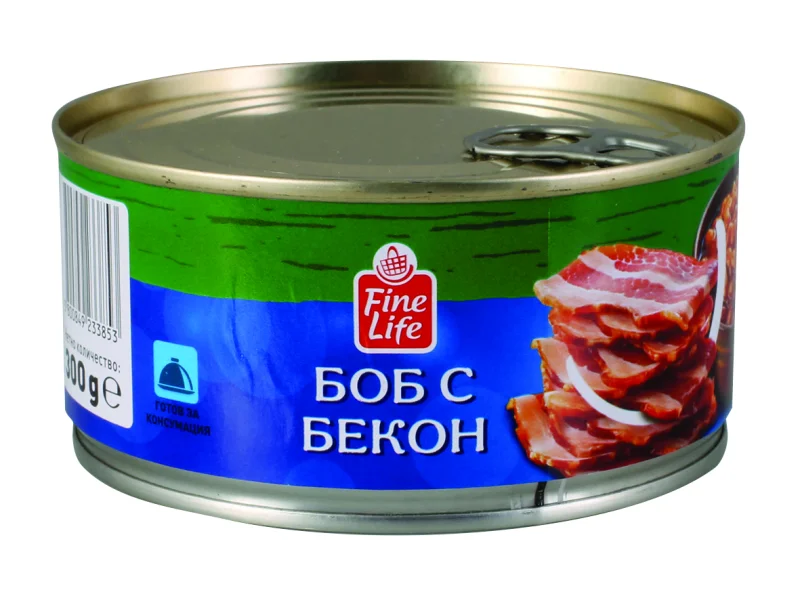 Fine Life Боб с бекон 300г