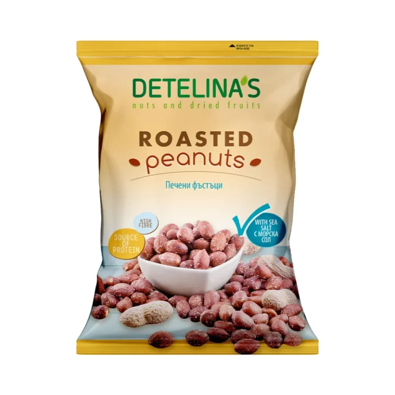 ДЕТЕЛИНА Фъстъци печени 350г