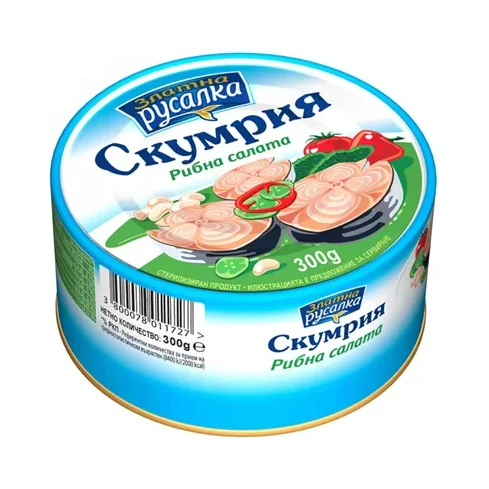 РУСАЛКА Скумрия рибена салата 300г - РУСАЛКА