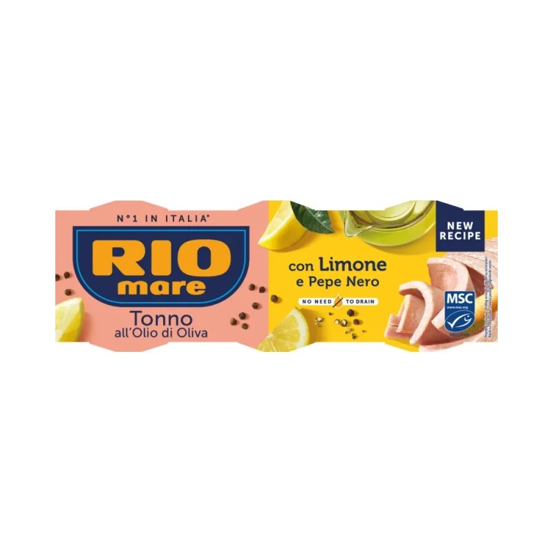 RIO mare Риба тон вмаслиново масло лимон и черен пипер 3 х 65 г / 195 г - Rio Mare