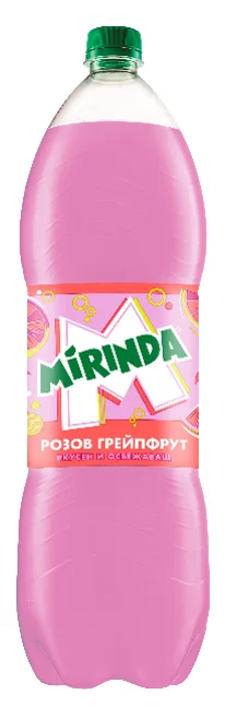 MiRiNDA Газинара безалкохолна напитка розов грейпфрут 6 бр 2 л - MiRiNDA